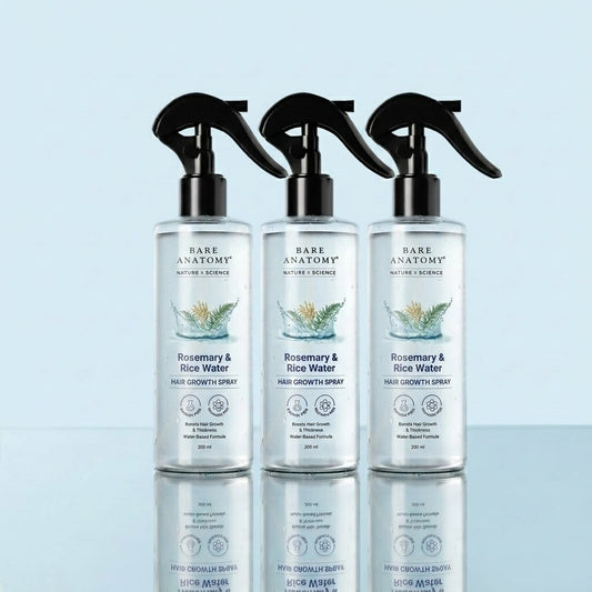 Rosemary & Rice Water Hair Growth Spray - PACK OF 3