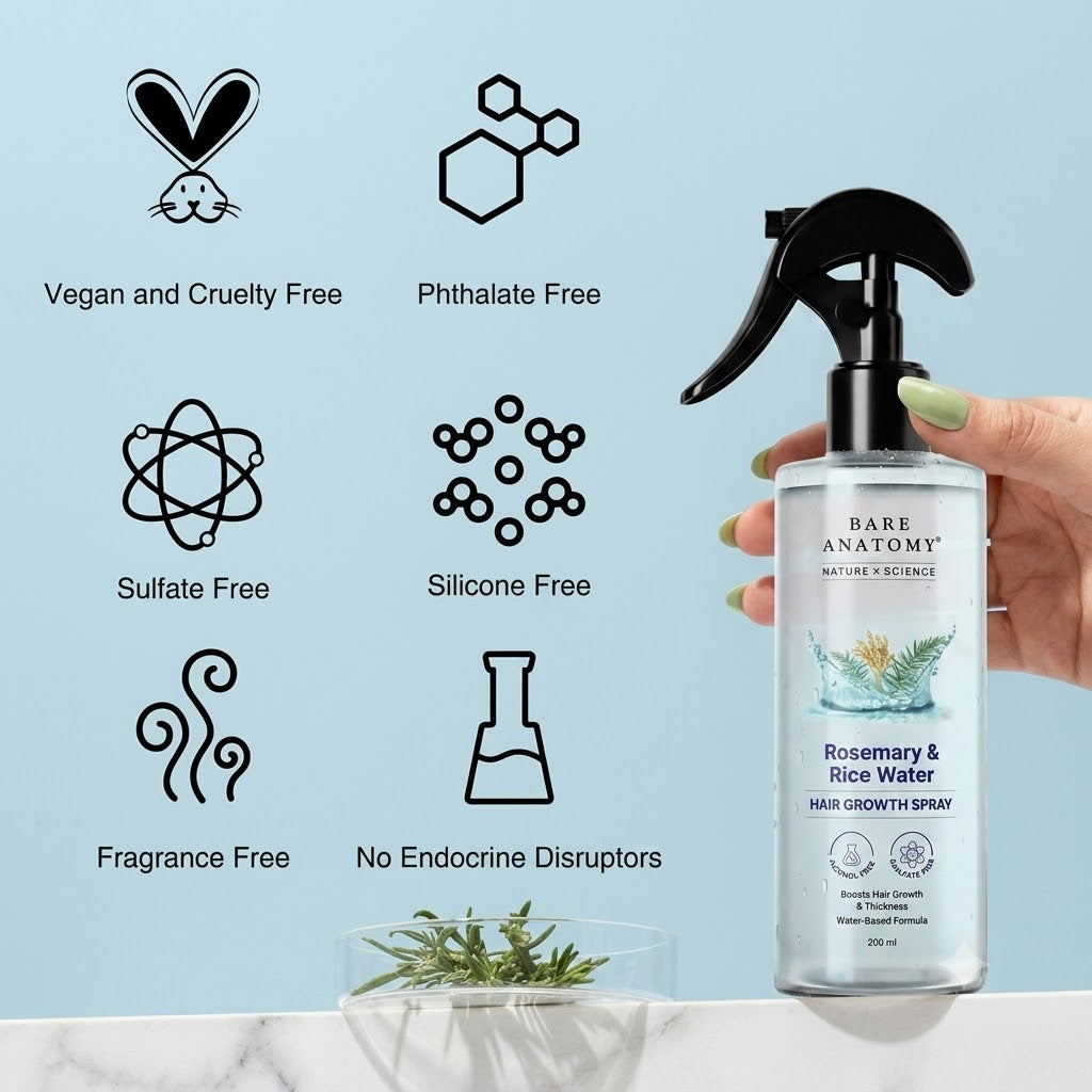 Rosemary & Rice Water Hair Growth Spray