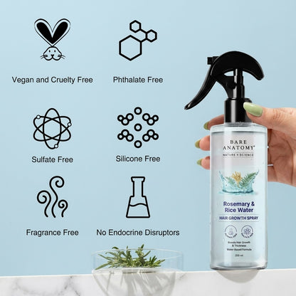 Rosemary & Rice Water Hair Growth Spray