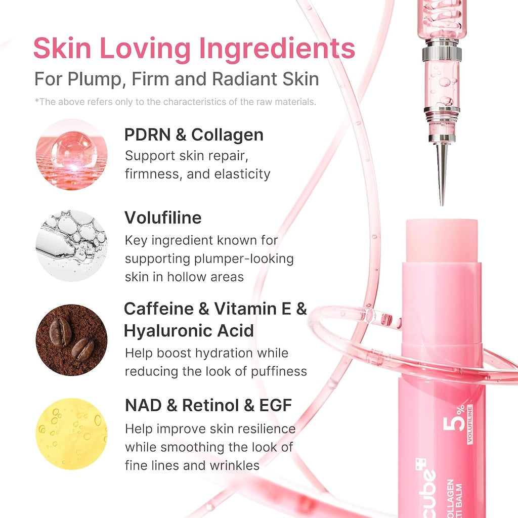 PDRN Pink Collagen Volume Multi Balm Stick -PACK OF 3