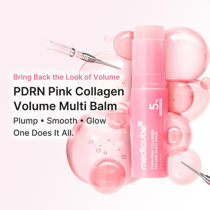 PDRN Pink Collagen Volume Multi Balm Stick -PACK OF 3