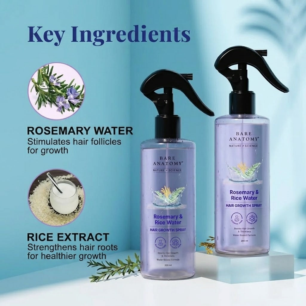 Rosemary & Rice Water Hair Growth Spray