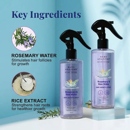 Rosemary & Rice Water Hair Growth Spray