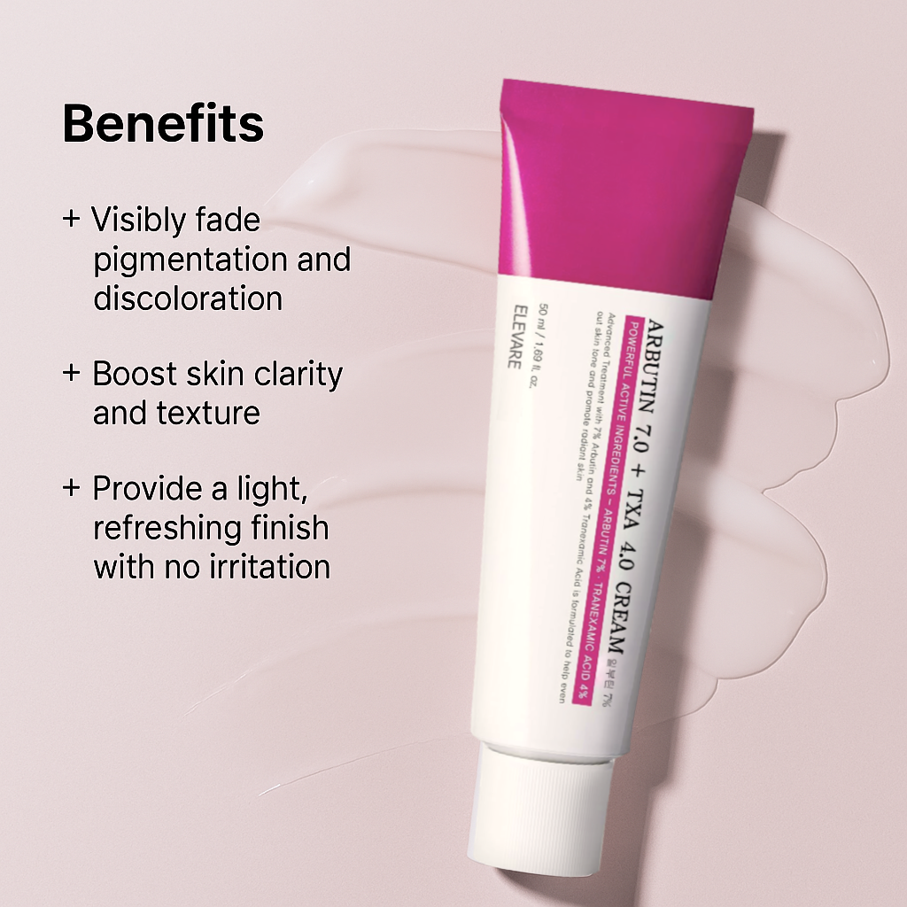 ELEVARE – Arbutin 7% + Tranexamic Acid 4% Cream
