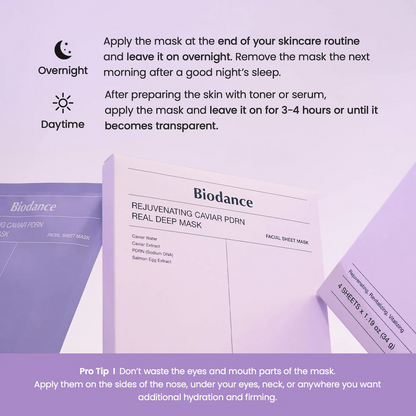 Rejuvenating Caviar PDRN Real Deep Mask